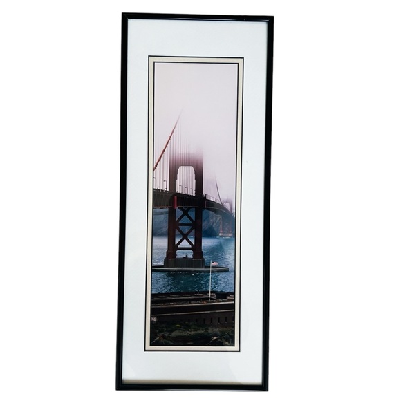 Michael Wood Golden Gate Bridge Metal Framed Art